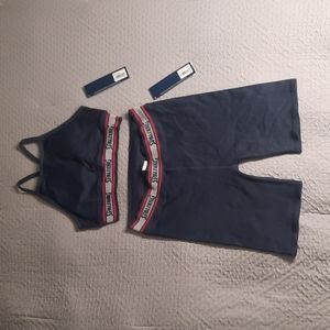 Spalding Set: sport bra and bike short